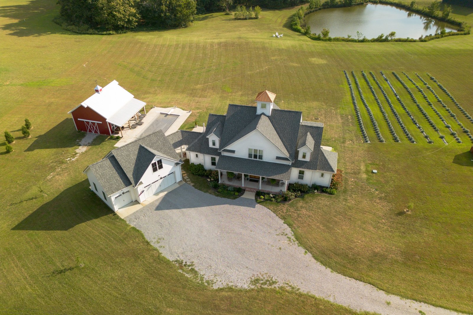 Aerial portrait of a homeowner property