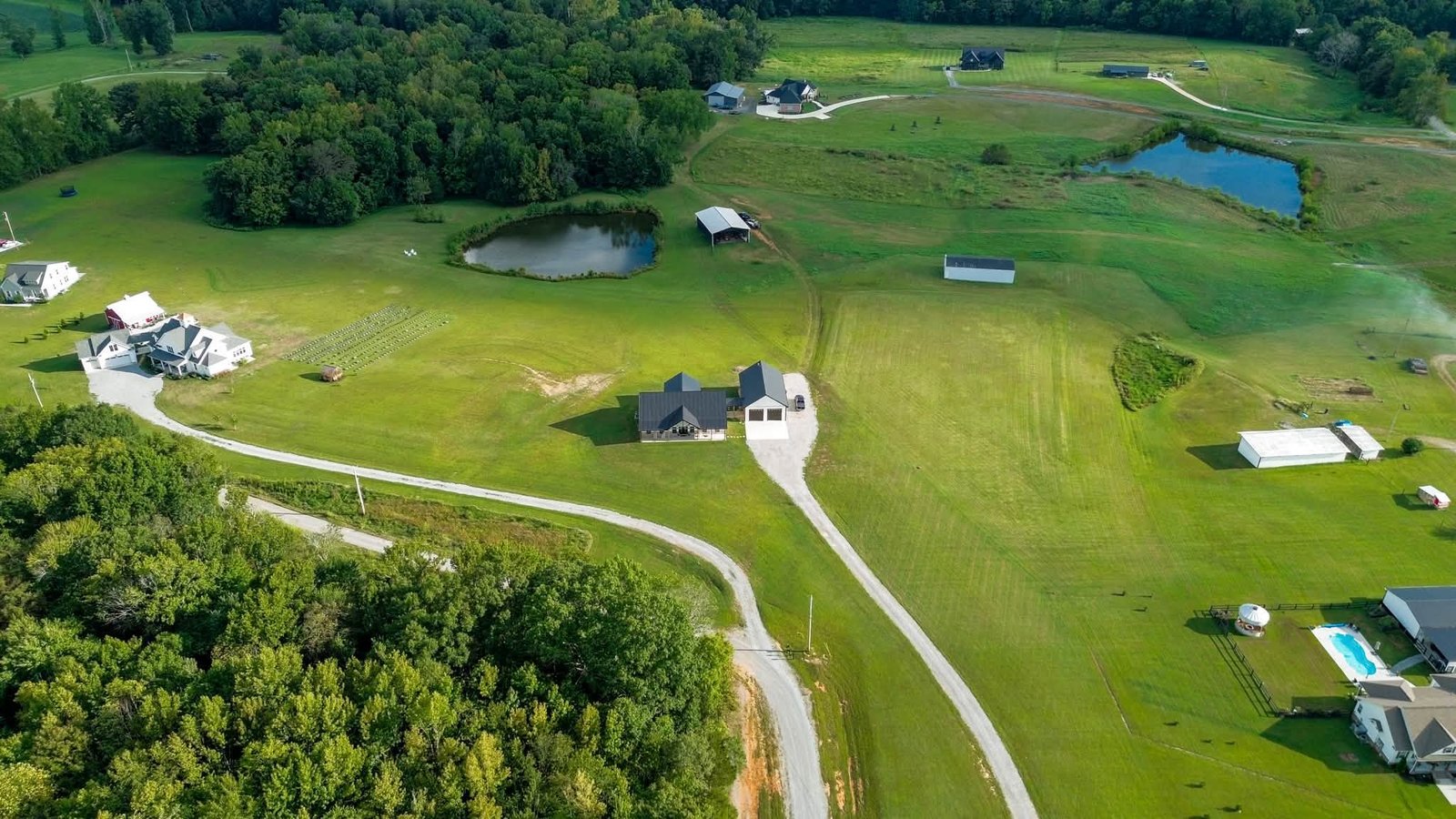 Wide aerial property photograph